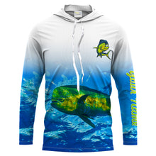 Load image into Gallery viewer, Mahi mahi saltwater fishing blue ocean deep sea UV protection customize long sleeves fishing apparel NQS2160