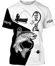 Load image into Gallery viewer, Rainbow Trout Fish On Custome Name 3D All Over Printed Shirts For Adult And Kid Personalized Fishing gift NQS361