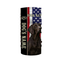 Load image into Gallery viewer, German Shorthaired Pointer American flag custom Name Full printing shirts, GSP Patriotic gifts FSD3256