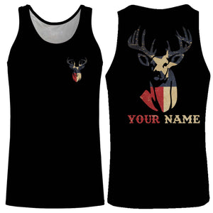 Texas Deer Hunting TX flag custom name all over print shirts, personalized Deer hunting gifts FSD3186