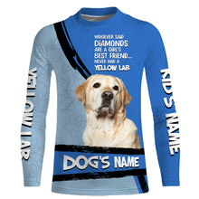 Load image into Gallery viewer, Yellow Labs Custom Name 3D All over printed Shirt, Cute Labrador Retriever Dog Funny Dog Saying shirt, Personalized Gift FSD3087