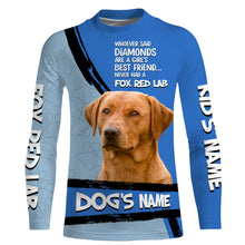 Load image into Gallery viewer, Fox Red Labs Custom Name 3D All over printed Shirt, Labrador Retriever Dog Funny Dog Saying shirt, Personalized Gift FSD3089