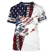 Load image into Gallery viewer, Walleye Fishing 4th of July American flag Shirts Patriotic gifts for Fisherman, Gift for Dad Christmas, Birthday FSD2142