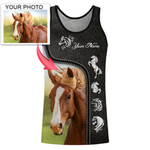 Load image into Gallery viewer, Love Horse Customized name and photo 3D All over print Shirts - FSD137