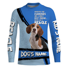 Load image into Gallery viewer, Beagle Dog Custom Name 3D All over printed Shirt, Cute Beagle Funny Dog Saying shirt, dog gift FSD3473