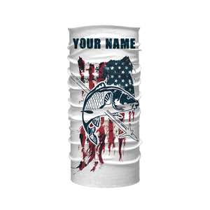 Carp Bowfishing American Flag Customized Name 3D All Over printed Shirts For Men, Women - Patriotic Bow Fishing Gifts FSD2241