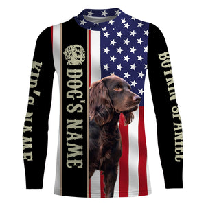 Boykin Spaniel American flag custom Name Full printing shirts, Patriotic gifts for dog lovers FSD3347