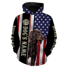 Load image into Gallery viewer, Boykin Spaniel American flag custom Name Full printing shirts, Patriotic gifts for dog lovers FSD3347