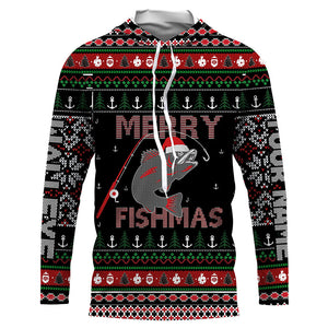 Ugly Fishing Christmas Walleye Merry Fishmas Custom Name Shirts, Christmas Gift for Fisherman FSD3639