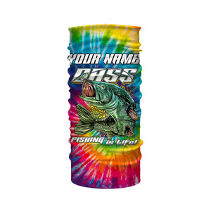 Personalized Bass Fishing Tie Dye 3D All over print Shirt, Personalized Fishing Clothes UPF30+ FSD3105