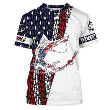 Load image into Gallery viewer, Sailfish Fishing Patriotic American flag UV protection Shirts for Fisherman Personalized gifts on Christmas, Fathers day FSD2161