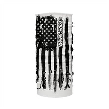 Load image into Gallery viewer, American Flag Fishing and Hunting black and white UV protection Customized name Shirt FSD4088