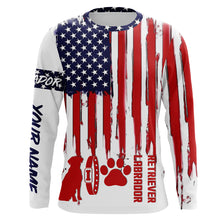 Load image into Gallery viewer, Patriotic American flag dog Shirts for Men Women with many dog breeds to choose from FSD4136