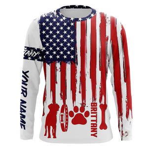 Patriotic American flag dog Shirts for Men Women with many dog breeds to choose from FSD4136