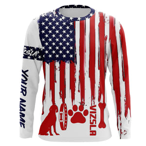 Patriotic American flag dog Shirts for Men Women with many dog breeds to choose from FSD4136