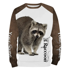 Raccoon Custom Name 3D all over printed Shirts for Men, women and Kid - Personalized gifts FSD3890