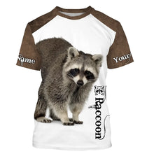 Load image into Gallery viewer, Raccoon Custom Name 3D all over printed Shirts for Men, women and Kid - Personalized gifts FSD3890