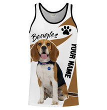 Load image into Gallery viewer, Love Beagle hunting dog custom name 3D Full printing Shirt, Hoodie, Zip up hoodie Personalized gifts for beagle lover FSD1687