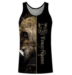 Boar Hunting Wild Boar Hunter Custom Name Full Printing Shirts, Personalized Boar Hog Hunting Gifts - FSD2989