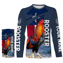 Load image into Gallery viewer, Rooster Texas Flag Custom Name 3D All Over Printed Shirts, Hoodie - Rooster Lovers Gifts Idea FSD2613