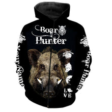 Load image into Gallery viewer, Boar hunting Custom Name 3D All over print shirts - Personalized gift for Men, Women and Kid - FSD111