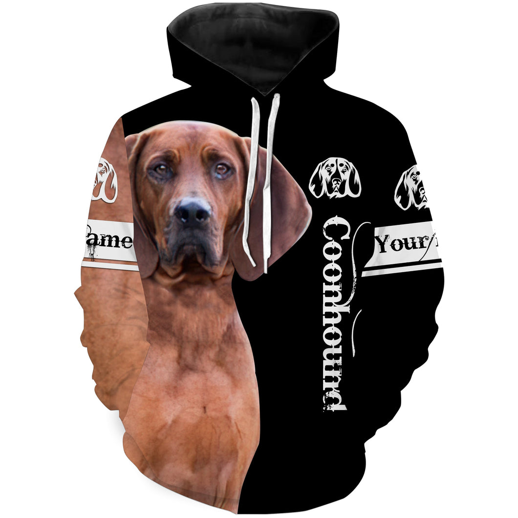 Redbone Coonhound 3D All Over Printed Shirts, Hoodie Coonhound Dog Personalized Gifts for hound Lovers FSD2998