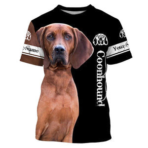 Redbone Coonhound 3D All Over Printed Shirts, Hoodie Coonhound Dog Personalized Gifts for hound Lovers FSD2998