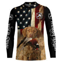 Load image into Gallery viewer, Upland bird dogs Chesapeake Bay Retriever American flag 3D All over printed Shirts FSD3870