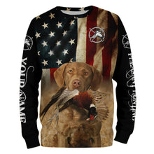 Load image into Gallery viewer, Upland bird dogs Chesapeake Bay Retriever American flag 3D All over printed Shirts FSD3870