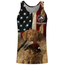 Load image into Gallery viewer, Upland bird dogs Chesapeake Bay Retriever American flag 3D All over printed Shirts FSD3870