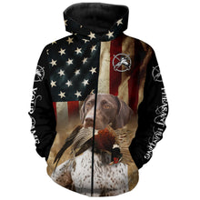 Load image into Gallery viewer, Best Pheasant dogs GSP German Shorthaired Pointer American flag 3D all over print Shirts, Hoodie FSD3876