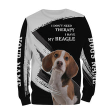 Load image into Gallery viewer, Beagle funny Dog saying shirts Customize Name Full print t shirt, hoodie, Gift for beagle lovers FSD3474