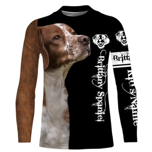 Brittany Spaniel Custom Name 3D All Over Printed Shirts, Hoodie, T-shirt Brittany Dog Gifts for Dog Lovers FSD2701