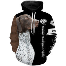 Load image into Gallery viewer, German Shorthaired Pointer Custom Name 3D All Over Printed Shirts, Hoodie, T-shirt GSP Dog Gifts for Dog Lovers FSD2703