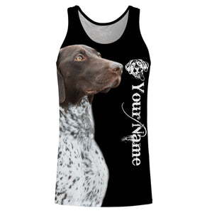 German Shorthaired Pointer Custom Name 3D All Over Printed Shirts, Hoodie, T-shirt GSP Dog Gifts for Dog Lovers FSD2703