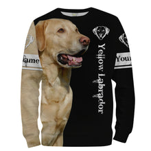 Load image into Gallery viewer, Yellow Labrador 3D All over print T-shirt, Hoodie, Long sleeve Labrador retriever dog gifts for Lab Lovers hunting dog FSD2067