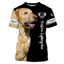 Load image into Gallery viewer, Yellow Labrador 3D All over print T-shirt, Hoodie, Long sleeve Labrador retriever dog gifts for Lab Lovers hunting dog FSD2067