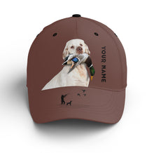 Load image into Gallery viewer, Waterfowl Duck Hunting custom name Hat for Men with many Duck dog breeds to choose FSD4006