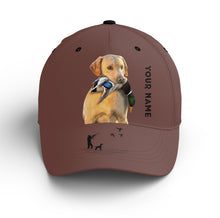 Load image into Gallery viewer, Waterfowl Duck Hunting custom name Hat for Men with many Duck dog breeds to choose FSD4006