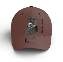 Load image into Gallery viewer, Waterfowl Duck Hunting custom name Hat for Men with many Duck dog breeds to choose FSD4006