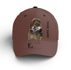 Waterfowl Duck Hunting custom name Hat for Men with many Duck dog breeds to choose FSD4006