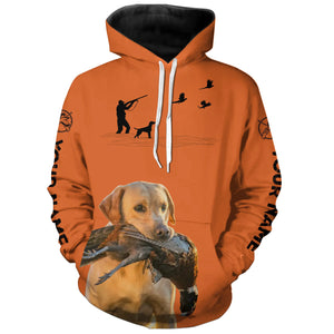 Best Pheasant Hunting Dogs Orange Hoodie, Personalized Shirts for Upland Hunters 3901FSD