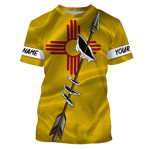 Archery Bow Hunting New Mexico flag custom Name 3D All over print Shirt, Personalized Archers Gifts FSD3540