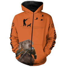 Load image into Gallery viewer, Silver Lab Pheasant Hunting Clothes, best personalized Upland hunting Shirts, hunting gifts FSD3949