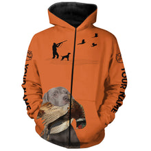 Load image into Gallery viewer, Weimaraner Dog Pheasant Hunting Clothes, best personalized Upland hunting Shirts, hunting gifts FSD3950