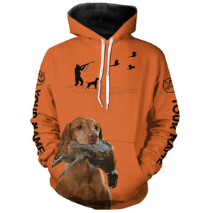 Best Pheasant Hunting Dogs Orange Hoodie, Personalized Shirts for Upland Hunters 3901FSD