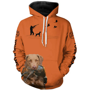 Best Pheasant Hunting Dogs Orange Hoodie, Personalized Shirts for Upland Hunters 3901FSD