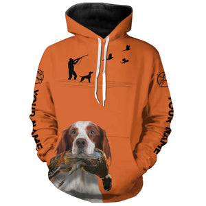 Best Pheasant Hunting Dogs Orange Hoodie, Personalized Shirts for Upland Hunters 3901FSD