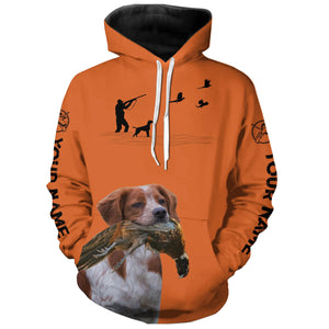 Best Pheasant Hunting Dogs Orange Hoodie, Personalized Shirts for Upland Hunters 3901FSD