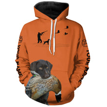 Load image into Gallery viewer, Best Pheasant Hunting Dogs Orange Hoodie, Personalized Shirts for Upland Hunters 3901FSD